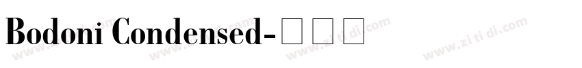 Bodoni Condensed字体转换